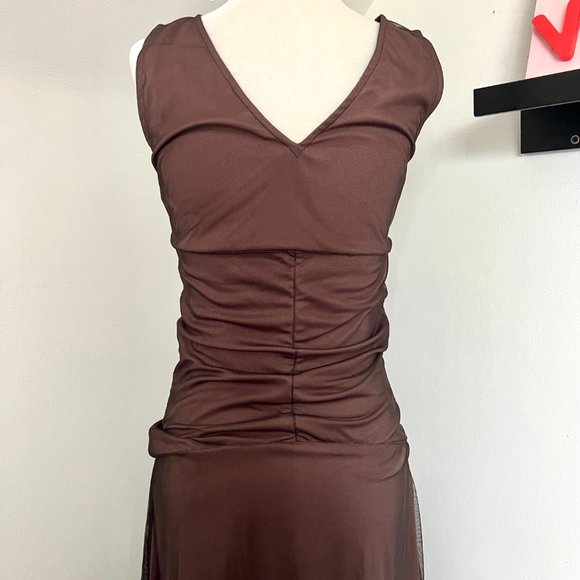 Adorable Y2K/Brown Fairy Midi Dress | Size Small - Picture 6 of 8